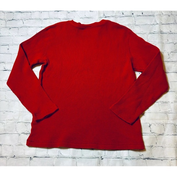 Hanna Andersson Girls Size 150 US 12 Rust Orange Cotton Thermal Top Firefly - Picture 9 of 9